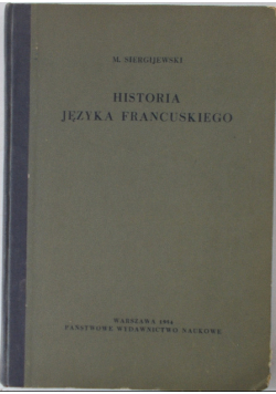 Historia języka Francuskiego
