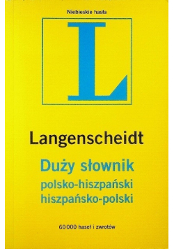 Duży Słownik polsko-hiszpański hiszpańsko-polski