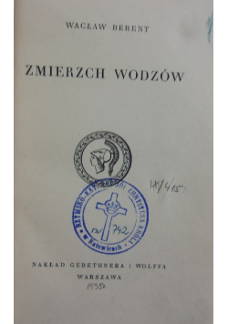 Zmierzch wodzów, 1939 r.