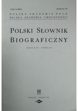 Polski słownik biograficzny Zeszyt 179