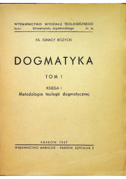 Dogmatyka Tom I 1947 r