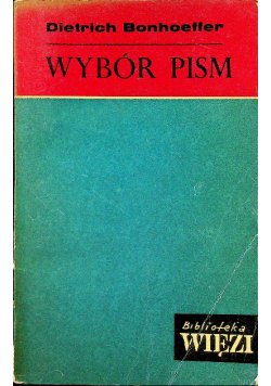 Bonhoeffer Wybór pism