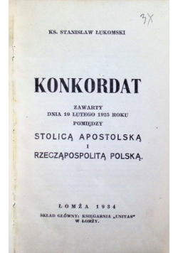 Konkordat, 1934 r.