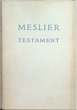 Meslier Testament