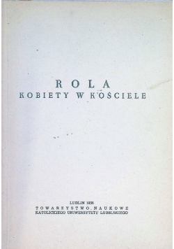 Rola kobiety w kościele