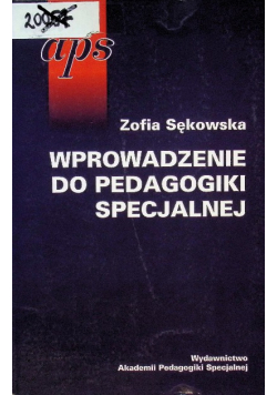 Wprowadzenie do pedagogiki specjalnej