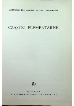 Cząstki elementarne