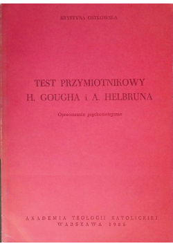 Test Przymiotnikowy H Gougha i A Helbruna