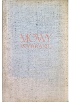 Cyceron Mowy wybrane