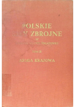 Polskie siły zbrojne w drugiej wojnie światowej Tom III 1950 r.