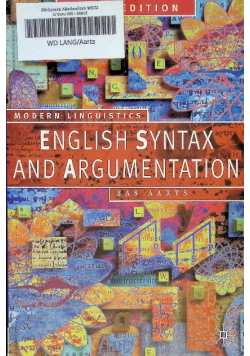 English Syntax and Argumentation
