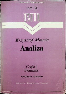 Analiza Tom 38 Część 1 Elementy