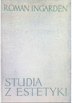 Studia z estetyki Tom 3