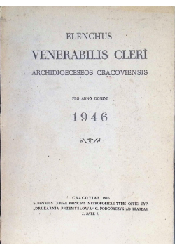 Elenchus Venerabilis Cleri 1946 r.