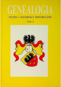 Genealogia studia i materiały historyczne Tom II