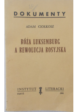 Róża Luksemburg a rewolucja Rosyjska