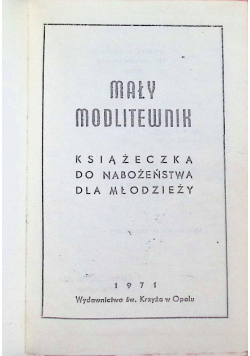 Mały Modlitewnik