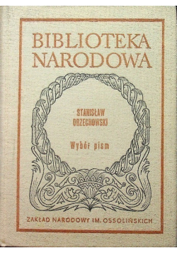Orzechowski Wybór pism