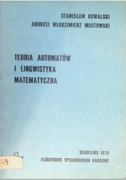 Teoria automatów i lingwistyka matematyczna