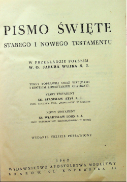 Pismo Święte Starego i Nowego Testamentu
