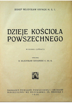 Dzieje Kościoła powszechnego, 1930 r