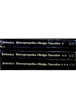 Rzeczpospolita Obojga Narodów Tom 1 do 3