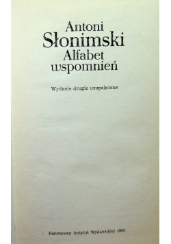 Alfabet wspomnień