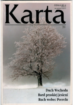 Karta Nr 20 / 96  Duch Wschodu Bard praskiej jesieni