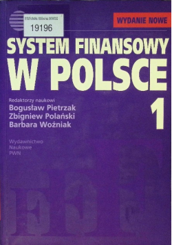 System finansowy w Polsce Tom 1