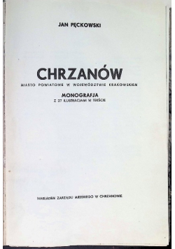 Chrzanów Monografja 1934r.
