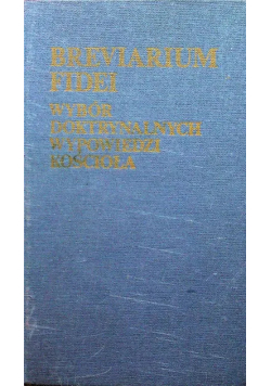 Breviarium fidei Wybór doktrynalnych wypowiedzi Kościoła