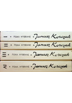 Korczak Pisma wybrane Tom 1 do 4