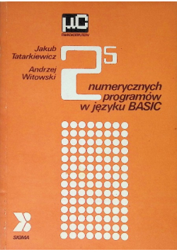 25 numerycznych programów w języku BASIC