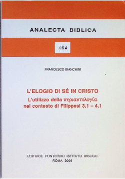 L'elogio Di Se in Cristo