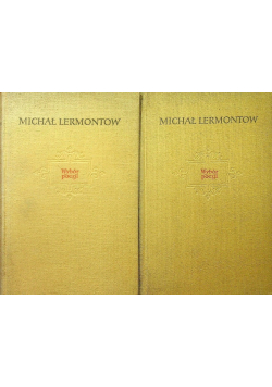 Lermontow Wybór poezji Tom 1 i 2
