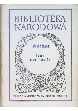 Mann Wybór nowel i esejów