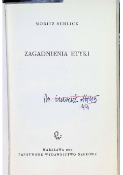 Zagadnienia Etyki
