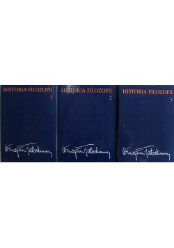 Historia filozofii Tom 1 do 3