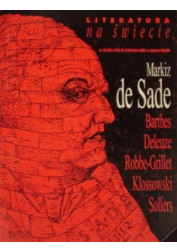 Literatura na świecie Nr 10 / 94 Markiz de Sade