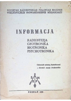 Informacja radiestezja geotronika biotronika psychotronika