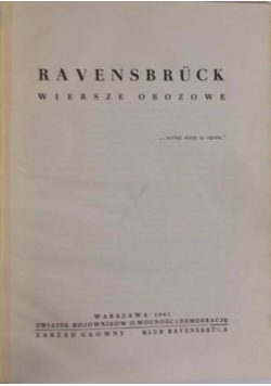 Ravensbruck Wiersze obozowe