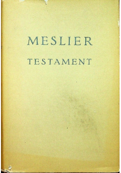 Meslier Testament