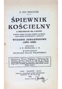 Śpiewnik kościelny 1928 r .