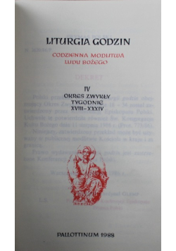 Liturgia godzin Tom 4