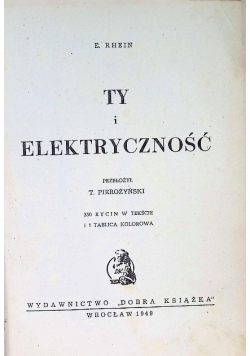 Ty i elektryczność 1949 r