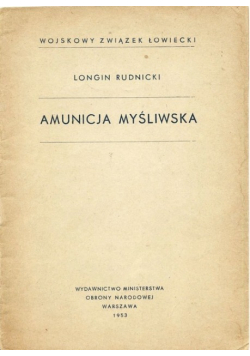 Amunicja myśliwska