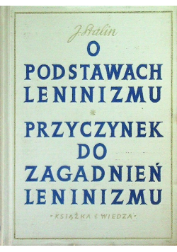 O podstawach leninizmu