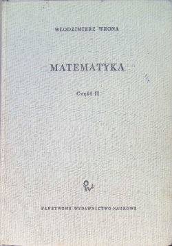 Matematyka Część II
