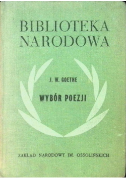 Wybór poezji Goethe