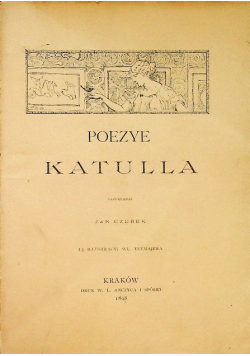 Poezye Katulla 1898 r.